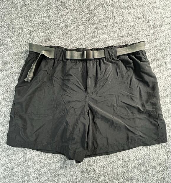 Columbia Pants - Columbia PFG Women's Black Nylon Fishing Shorts Belted Size XL